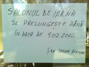 Salonul de iarna se prelungeste