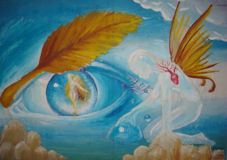 Emotie de toamna pictura inspirata din poezia lui Nichita Stanescu