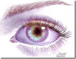 Ochi desenat in creion - Eye pencil drawing