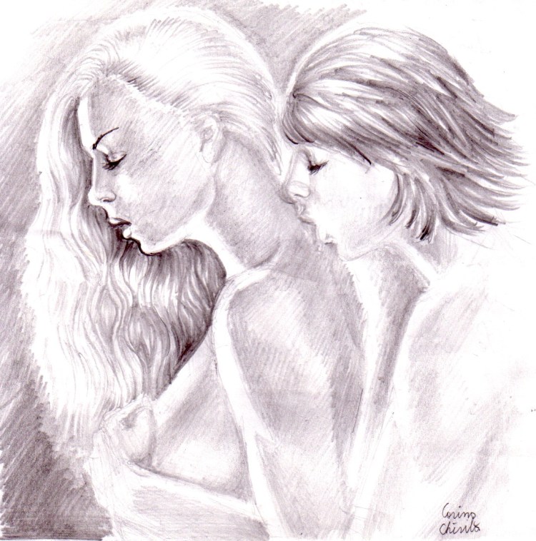 Un sarut pe gat- Kissing her neck