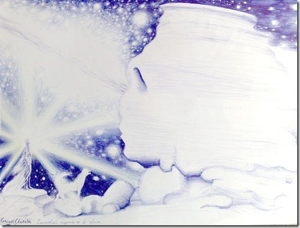 Zamolxis rugandu-se la sfinxul dacic din Bucegi