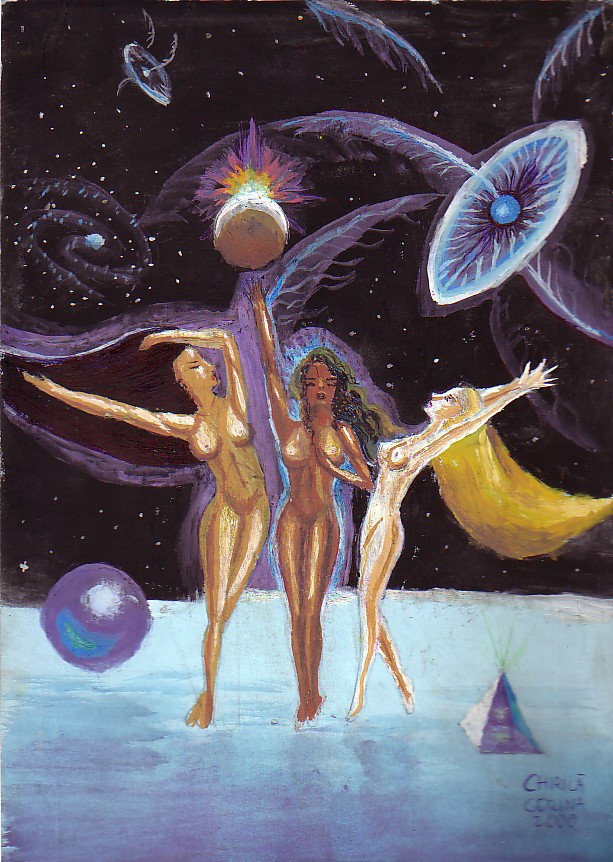 Cele 3 gratii, pictura din toamna anului 2000