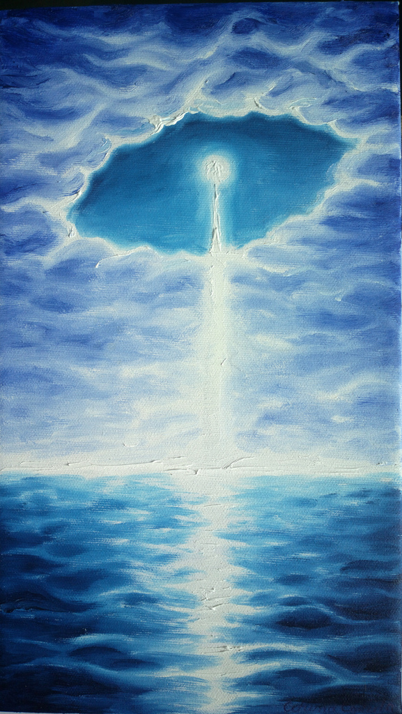 Steaua vietii, pictura ulei pe panza