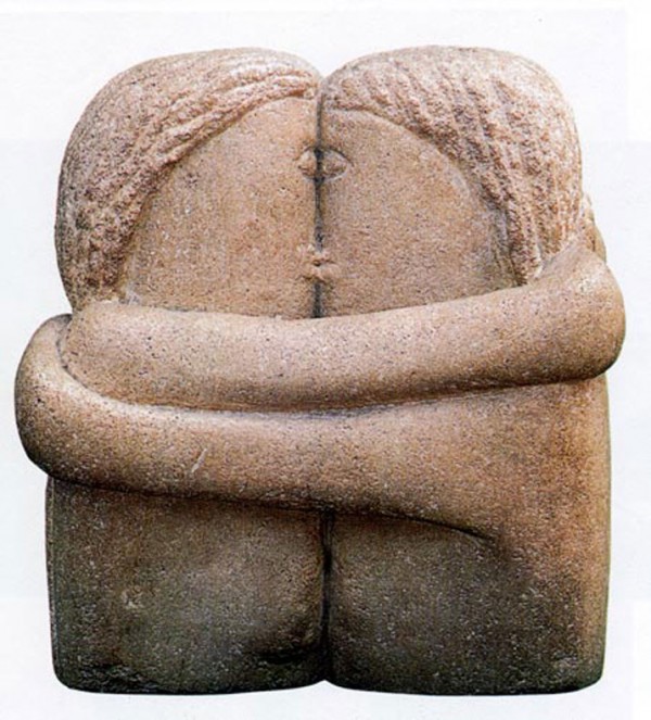 Sarutul, sculptura de Constantin Brancusi