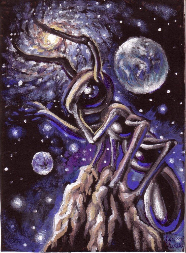 O furnica ganditoare, pictura tempera