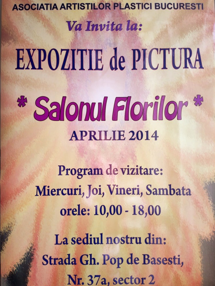 Afis salonul florilor