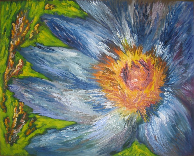 Floare de cicoare, pictura de Suzana Gheorghe