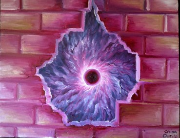 Marea gaura neagra, pictura ulei pe panza