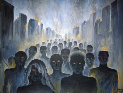 Marea invazie, pictura ulei pe panza