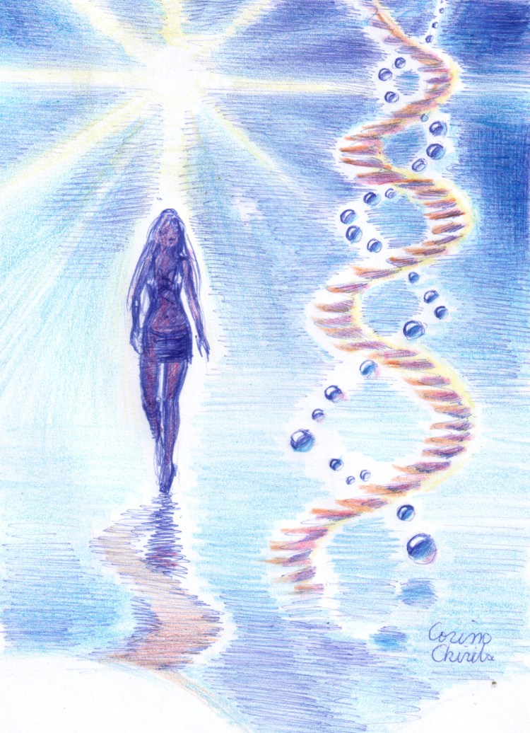 Melancolie desen inspirat din poezia lui Tudor Arghezi