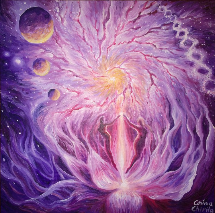 Energia cosmica a vietii pictura - Vital energy in the universe painting