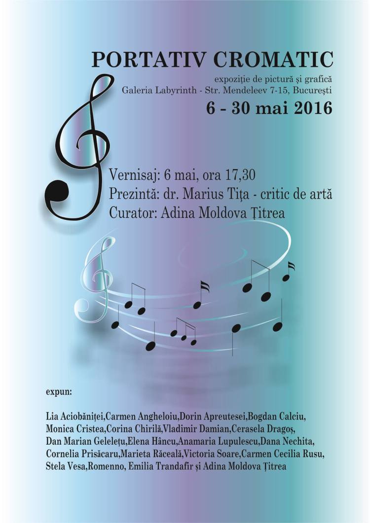 Portativ cromatic expozitie de pictura