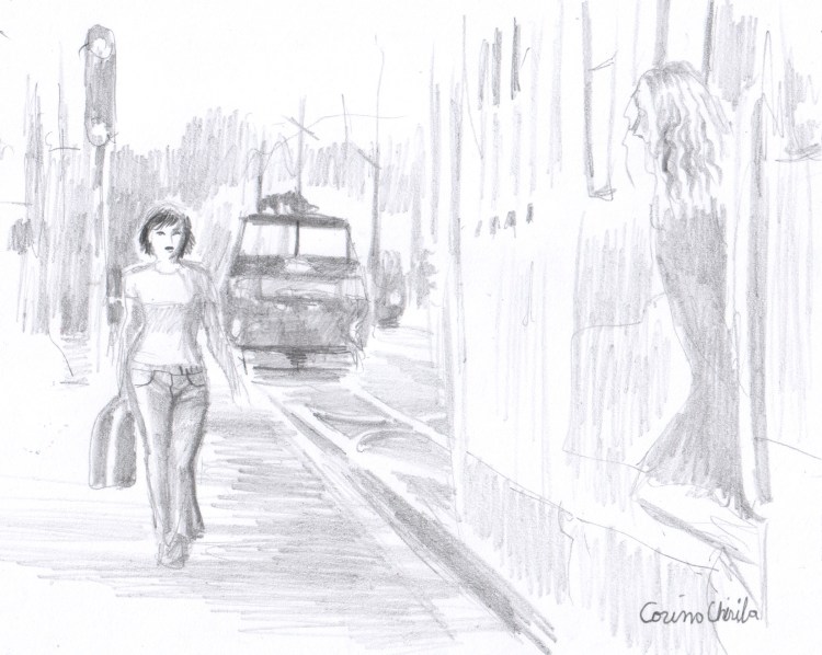 o-intalnire-in-gara-desen-in-creion