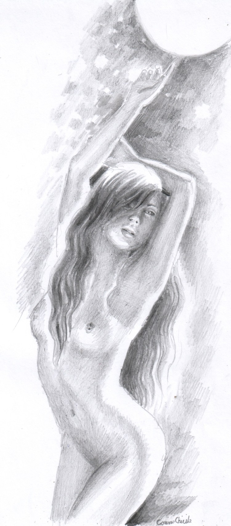 sexy-girl-in-the-moonlight-pencil-drawing