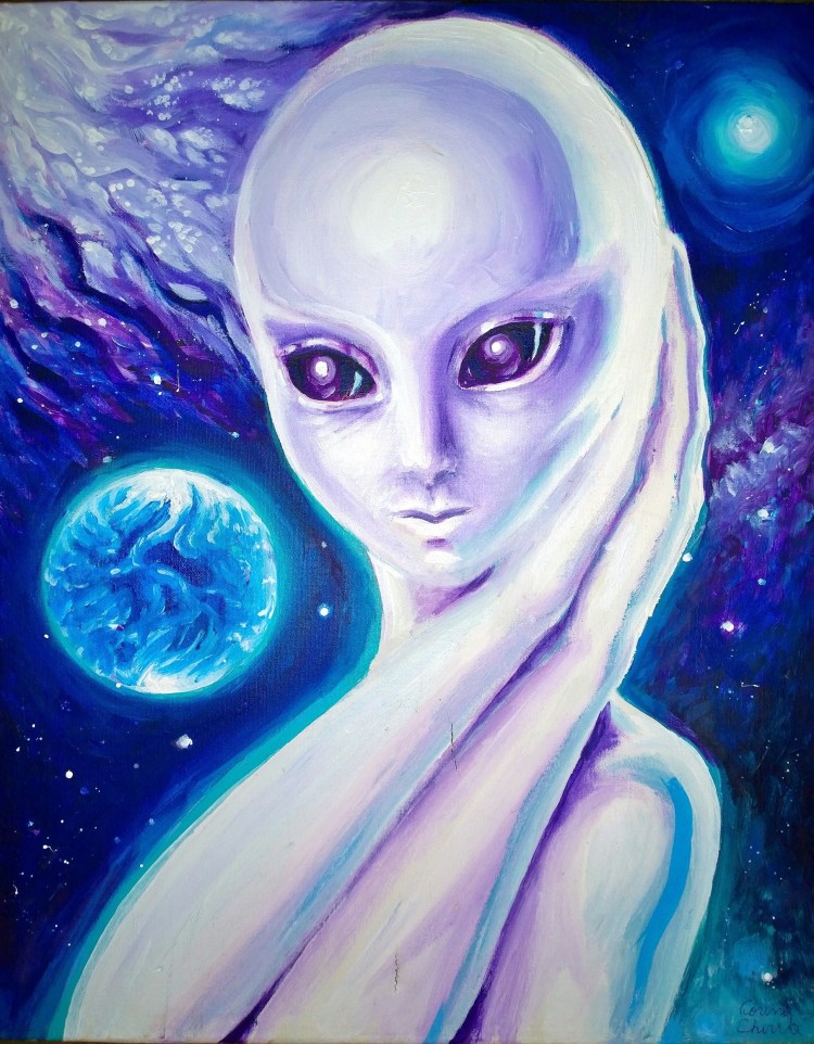 Domnisoara Pogany a lui Brancusi sau portretul unui extraterestru - Alien portrait painting