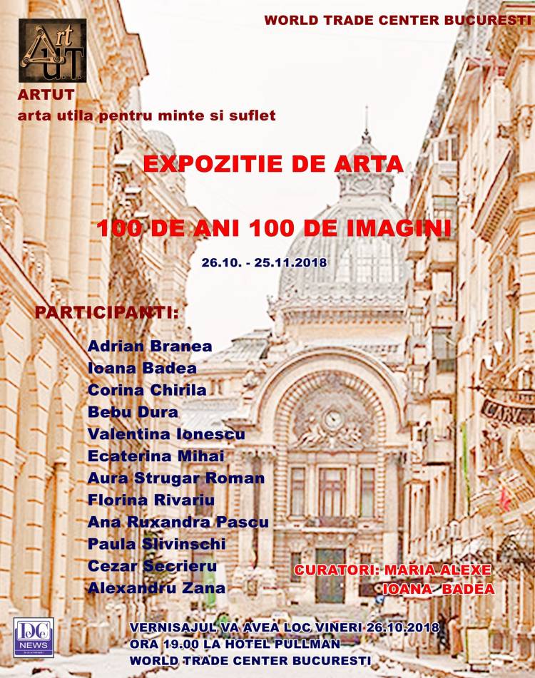 afis expozitie 100 de ani 100 de imagini