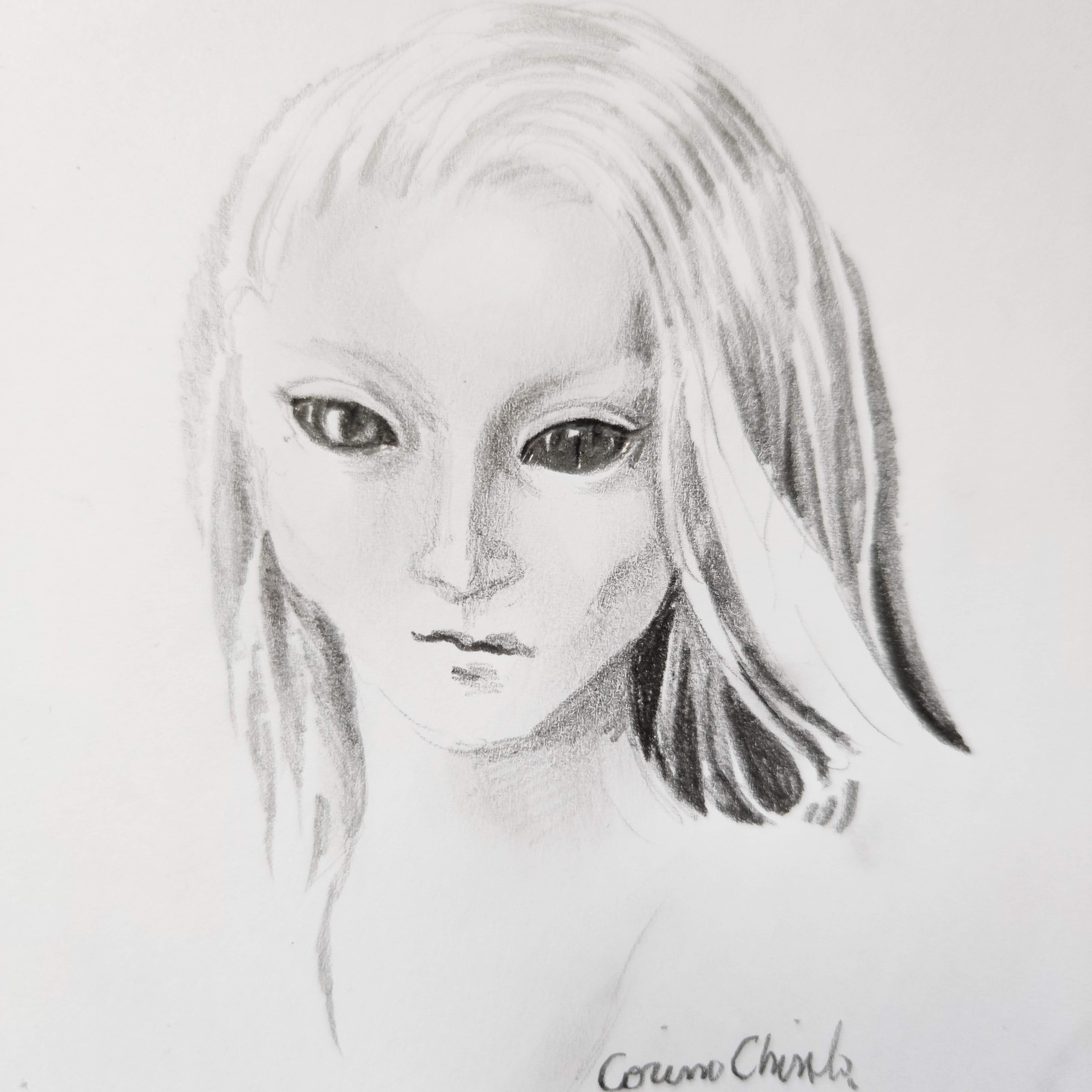 Portret De Extraterestra Desen In Creion Desene Si Picturi De Corina portret-de-extraterestra-desen-in-creion-desene-si-picturi-de-corina