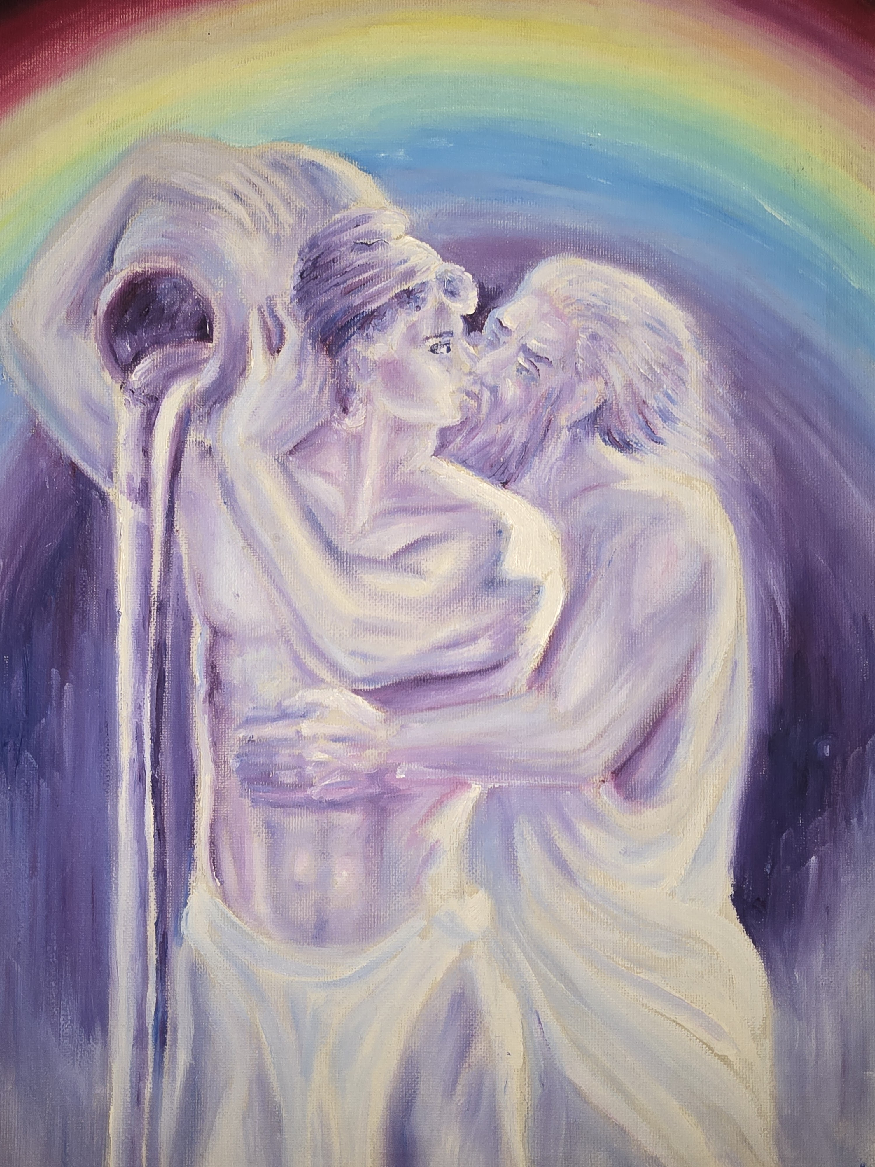 Zodia varsatorului, Zeus si Ganymede, pictura ulei pe panza