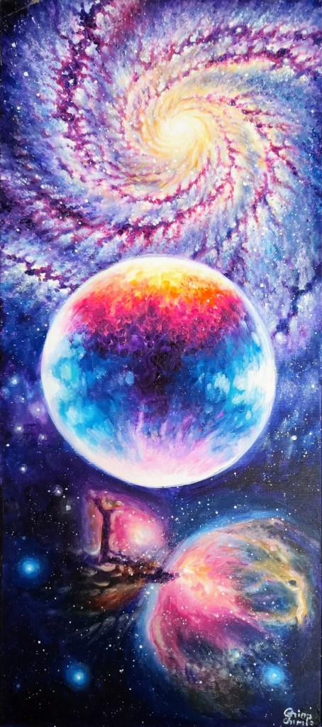 o galaxie o planeta si nebuloasa Orion mic