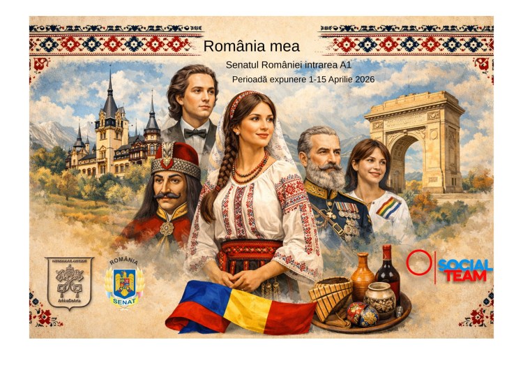 afis expozitie de pictura Romania mea