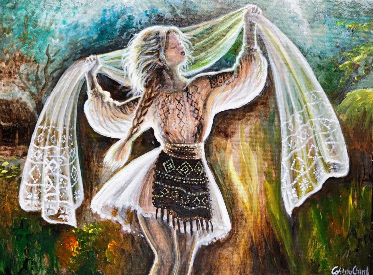 tarancuta cu marama si ie