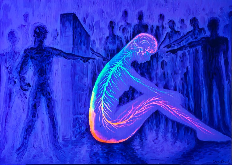 bulying pictura fluorescenta UV